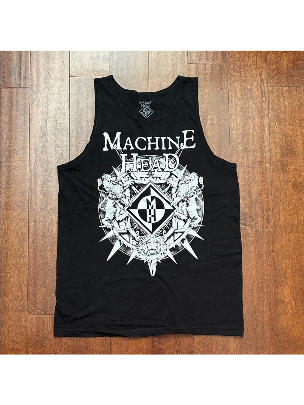 Machine Head Black and White Graphic Tank Top, Size Large, NWOT